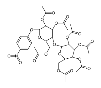 p-Nitrophenyl-D-Cellobioside Heptacetate Structure