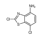 4-Benzothiazolamine,2,7-dichloro-(9CI) Structure