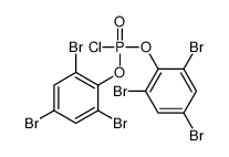 bis(2,4,6-tribromophenyl) phosphorochloridate结构式