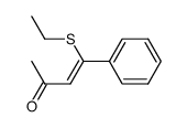 4-(ethylthio)-4-phenylbut-3-en-2-one Structure