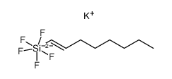 monopotassium mono((E)-pentafluoro(oct-1-en-1-yl)silicate(IV)) Structure
