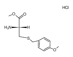 S-<(4-methoxyphenyl)methyl>-L-cysteine methyl ester hydrochloride结构式