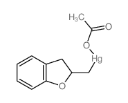 1-acetoxymercury(II) methyl-1,2-dihydrobenzofurane结构式