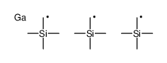 bis(trimethylsilylmethyl)gallanylmethyl-trimethylsilane Structure