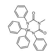 1-Methyl-3,4,4,5-tetraphenyl-4-germa-2,6-dioxo-1,3,5-triazin Structure