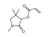 2-Propenoicacid,1,4,4-trimethyl-2-oxo-3-pyrrolidinylester(9CI)结构式