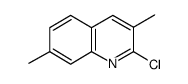 2-氯-3,7-二甲基喹啉结构式