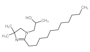 1H-Imidazole-1-ethanol, 4,5-dihydro-alpha,4,4-trimethyl-2-undecyl- (9CI)结构式