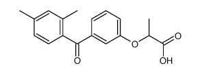 2-[3-(2,4-dimethylbenzoyl)phenoxy]propanoic acid Structure