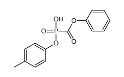 (4-methylphenoxy)-phenoxycarbonylphosphinic acid Structure