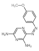 3-(4-methoxyphenyl)diazenylpyrazine-2,6-diamine Structure
