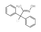 (NZ)-N-(1-chloro-1,1-diphenyl-propan-2-ylidene)hydroxylamine Structure