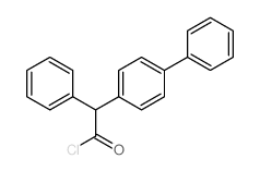 2-phenyl-2-(4-phenylphenyl)acetyl chloride结构式
