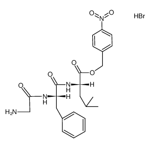 4-nitrobenzyl glycyl-L-phenylalanyl-L-leucinate hydrobromide结构式