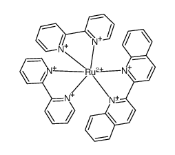 Ru(2,2'-bipyridine)2(2,2'-biquinoline)(2+) Structure