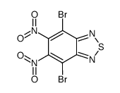 4,7-二溴-5,6-二硝基苯并[c][1,2,5]噻二唑结构式