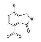 4-Bromo-7-nitroisoindolin-1-one Structure