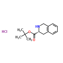 (S)-1,2,3,4-四氢-3-异喹啉羧酸叔丁酯盐酸盐结构式