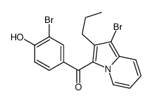 (3-bromo-4-hydroxyphenyl)-(1-bromo-2-propylindolizin-3-yl)methanone Structure
