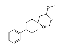 1-(2,2-dimethoxyethyl)-4-phenylcyclohexan-1-ol Structure