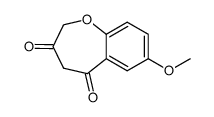 2,3,4,5-tetrahydro-7-methoxy-1-benzoxepin-3,5-dione结构式