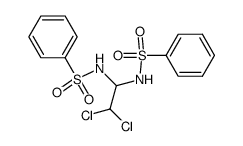 N-{2,2-dichloro-1-[(phenylsulfonyl)amino]ethyl}benzenesulfonamide结构式