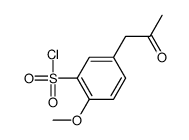 2-甲氧基-5-(2-氧代丙基)苯磺酰氯结构式