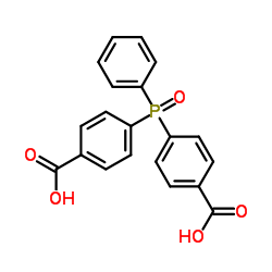 双(4-羧基苯基)苯基氧化膦结构式