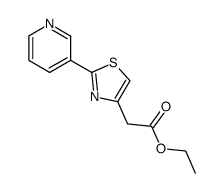 Ethyl 2-(3-pyridyl)thiazole-4-acetate structure