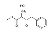 methyl 2-amino-3-oxo-4-phenylbutanoate hydrochloride Structure