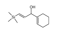 (E)-1-(1-cyclohexenyl)-3-trimethylsilyl-2-propen-1-ol Structure