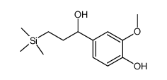 1-[(4-hydroxy-3-methoxy)phenyl]-3-(trimethylsilyl)propan-1-ol Structure