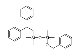 [dimethyl(phenylmethoxy)silyl]oxy-(2,2-diphenylethyl)-dimethylsilane结构式