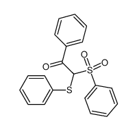 1-phenyl-2-(phenylsulfonyl)-2-(phenylthio)ethan-1-one结构式