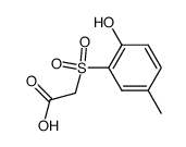 2-Hydroxy-5-methylphenylsulphonylacetic acid Structure