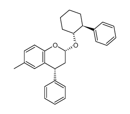 (2S,4R)-6-methyl-4-phenyl-2-(((1R,2S)-2-phenylcyclohexyl)oxy)chromane结构式