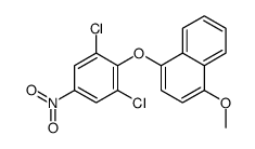 1-(2,6-dichloro-4-nitrophenoxy)-4-methoxynaphthalene结构式