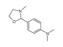2-(p-(Dimethylamino)phenyl)-3-methyloxazolidine结构式
