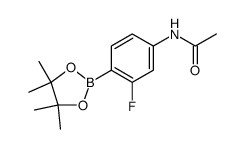 N-(3-fluoro-4-(4,4,5,5-tetramethyl-1,3,2-dioxaborolan-2-yl)phenyl)acetamide Structure