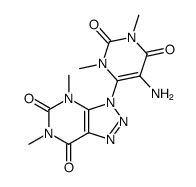 3-(5-amino-1,3-dimethyluracil-6-yl)-4,6-dimethyl[1,2,3]triazolo[4,5-d]pyrimidine-5,7(4H,6H)-dione Structure