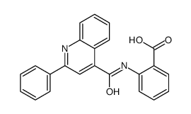 2-[(2-苯基喹啉-4-羰基)-氨基]-苯甲酸结构式
