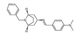 N-benzyl-3-α-(4-dimethylaminobenzylideneamino)nortropane Structure