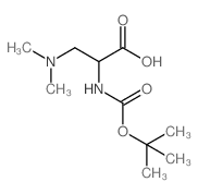 n-alpha-boc-(+/-)-2-amino-3-(dimethylamino)propionic acid Structure