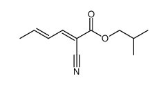 2-Cyan-sorbinsaeureisobutylester Structure