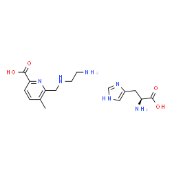 methyl 2-(((2-aminoethyl)amino)methyl)-6-carboxylpyridinehistidinate Structure