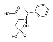 2-(((S)-1-phenylethyl)amino)-3-phosphonopropanoic acid结构式