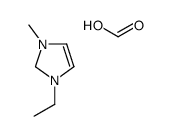 1-ethyl-3-methyl-1,2-dihydroimidazol-1-ium,formate Structure
