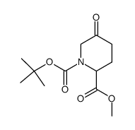 (±)-methyl 1-tert-butoxycarbonyl-5-oxopiperidine-2-carboxylate Structure