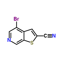 4-溴噻吩并[2,3-c]吡啶-2-甲腈结构式