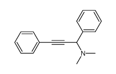 N,N-dimethyl-N-(1,3-diphenyl-2-propynyl)amine Structure